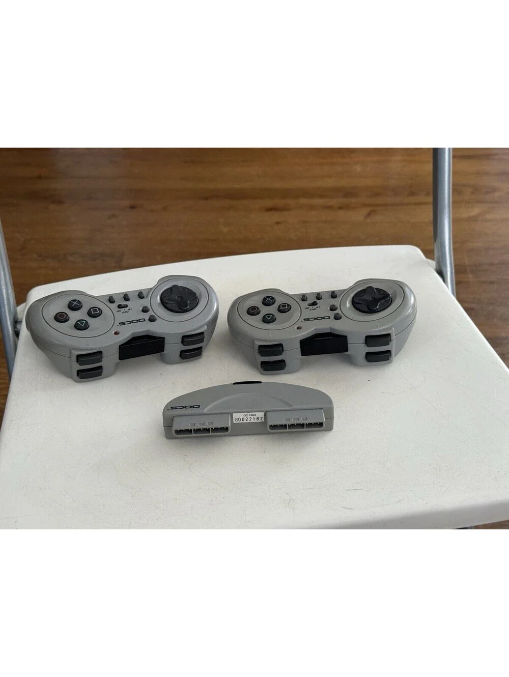 Two Wireless Playstation Controller Ps1 Docs W/ Receiver (Read Description)